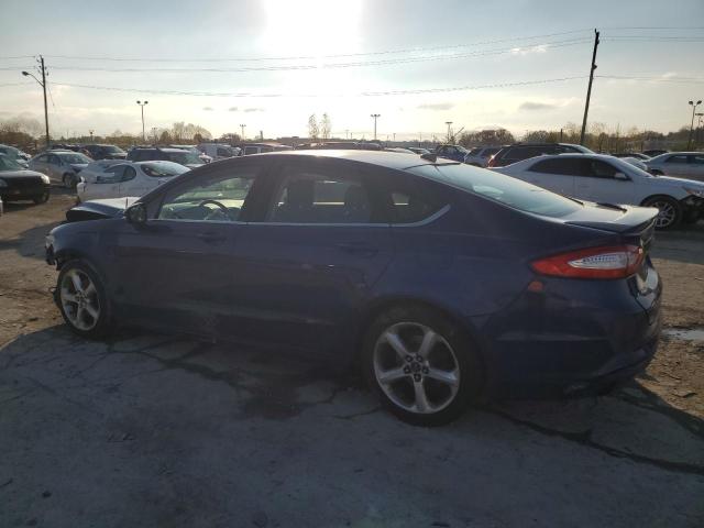 1FA6P0H79E5392578 - 2014 FORD FUSION SE BLUE photo 2