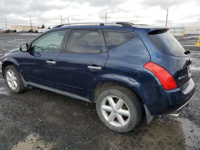 JN8AZ08W13W211667 - 2003 NISSAN MURANO SL BLUE photo 2