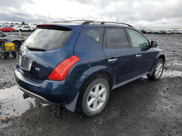 JN8AZ08W13W211667 - 2003 NISSAN MURANO SL BLUE photo 3