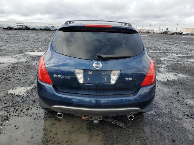 JN8AZ08W13W211667 - 2003 NISSAN MURANO SL BLUE photo 6