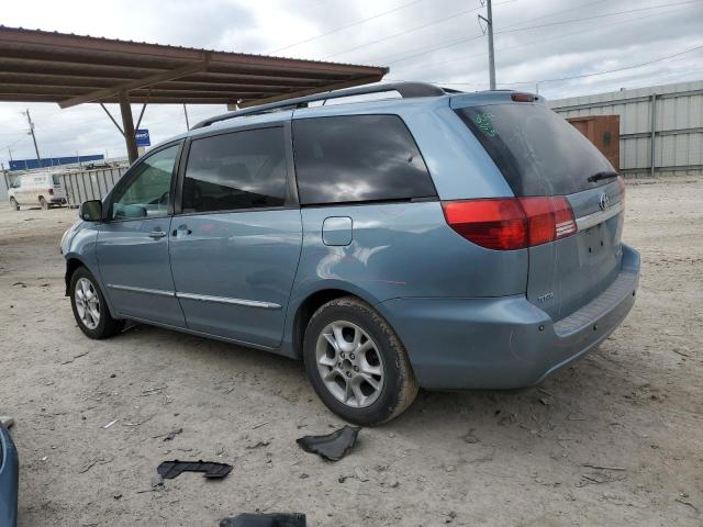 5TDZA22C95S236481 - 2005 TOYOTA SIENNA XLE BLUE photo 2