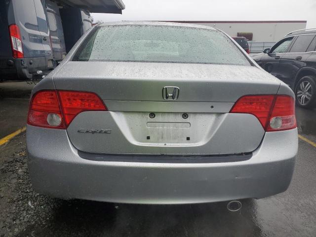 JHMFA16547S008972 - 2007 HONDA CIVIC LX SILVER photo 6