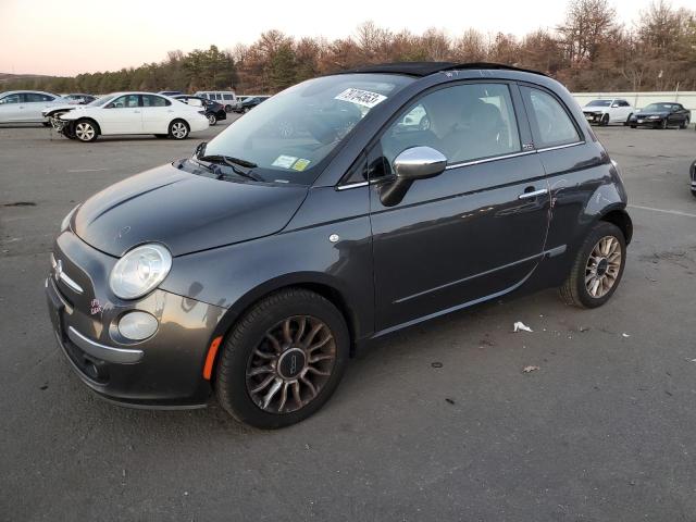 3C3CFFER3FT500885 - 2015 FIAT 500 LOUNGE GRAY photo 1