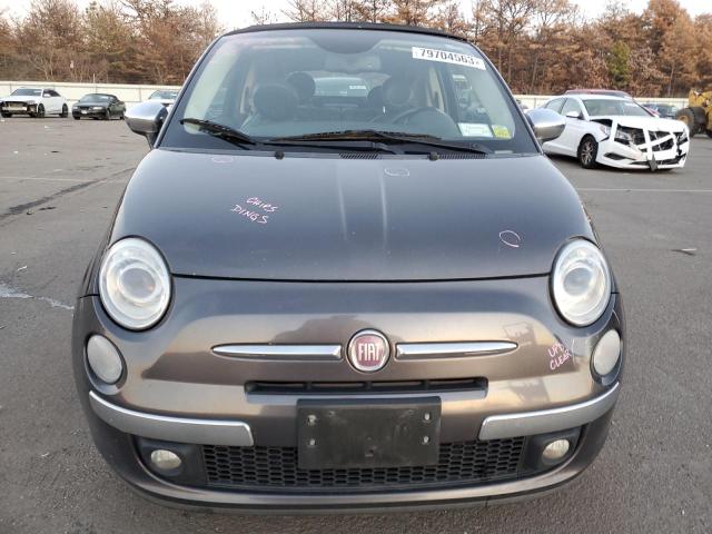 3C3CFFER3FT500885 - 2015 FIAT 500 LOUNGE GRAY photo 5