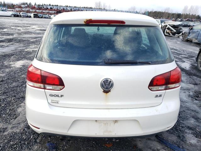 WVWDA7AJ2DW012961 - 2013 VOLKSWAGEN GOLF WHITE photo 6