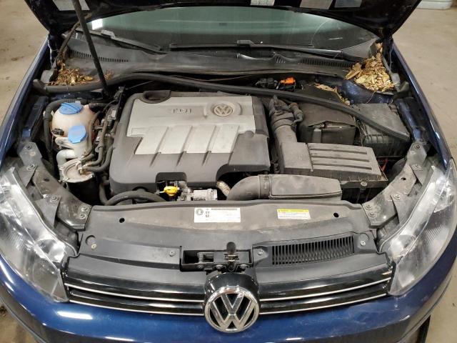 3VWPL7AJ3EM607128 - 2014 VOLKSWAGEN JETTA TDI BLUE photo 11