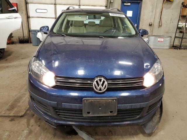 3VWPL7AJ3EM607128 - 2014 VOLKSWAGEN JETTA TDI BLUE photo 5