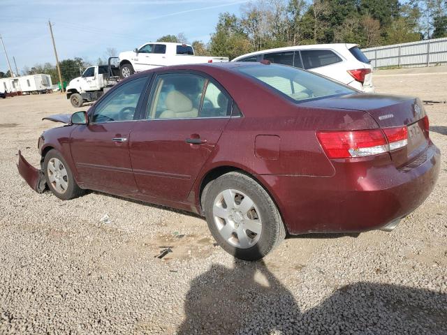 5NPET46F48H358278 - 2008 HYUNDAI SONATA GLS BURGUNDY photo 2