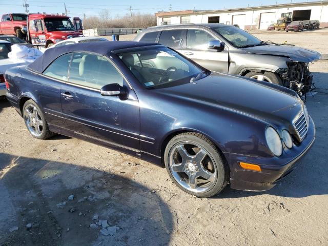 WDBLK65G21T076477 - 2001 MERCEDES-BENZ CLK 320 BLUE photo 4