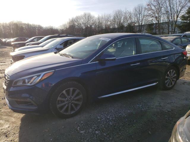 5NPE34AF3HH455561 - 2017 HYUNDAI SONATA SPORT BLUE photo 1