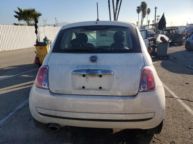 3C3CFFAR7CT380669 - 2012 FIAT 500 POP WHITE photo 6