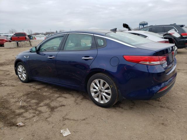 5XXGU4L39GG071707 - 2016 KIA OPTIMA EX BLUE photo 2