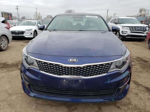 5XXGU4L39GG071707 - 2016 KIA OPTIMA EX BLUE photo 5