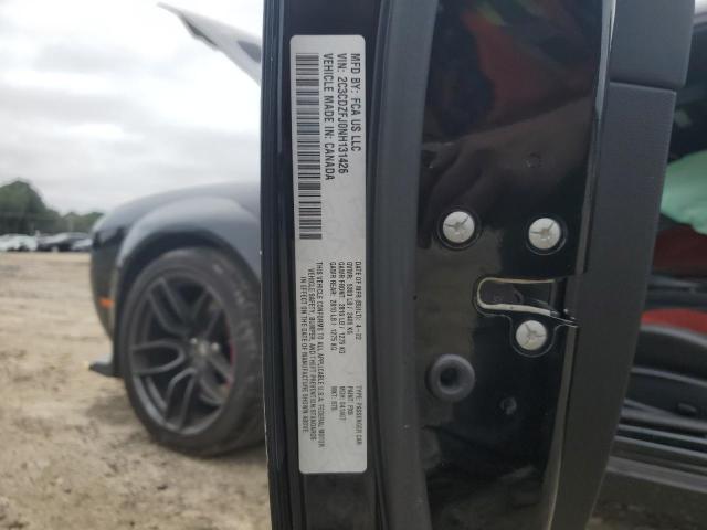 2C3CDZFJ0NH131426 - 2022 DODGE CHALLENGER R/T SCAT PACK BLACK photo 12