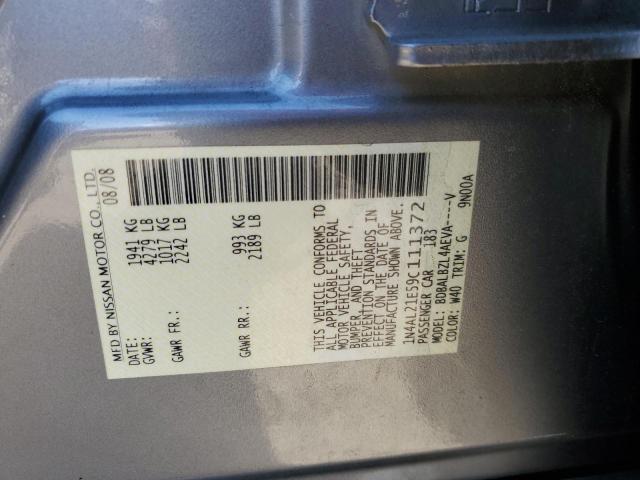 1N4AL21E59C111372 - 2009 NISSAN ALTIMA 2.5 GRAY photo 12