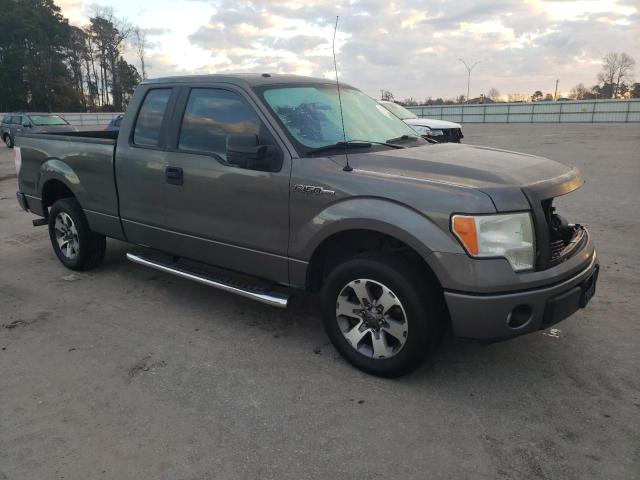 1FTFX1CF1DFD40126 - 2013 FORD F150 SUPER CAB GRAY photo 4