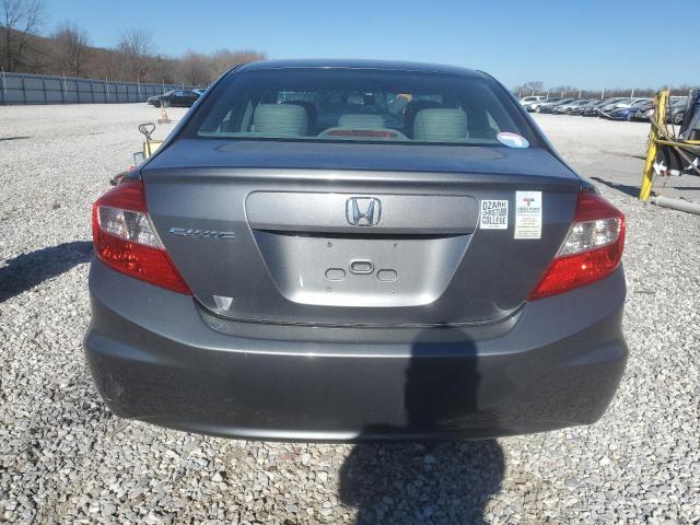 19XFB2F95CE066951 - 2012 HONDA CIVIC EXL GRAY photo 6