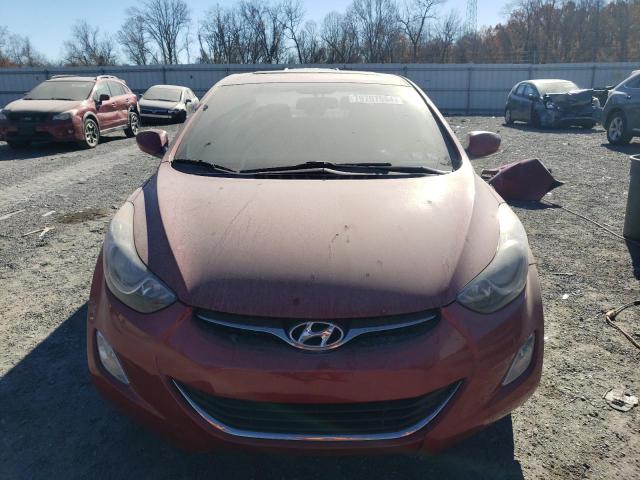 KMHDH4AE7DU967789 - 2013 HYUNDAI ELANTRA GLS RED photo 5