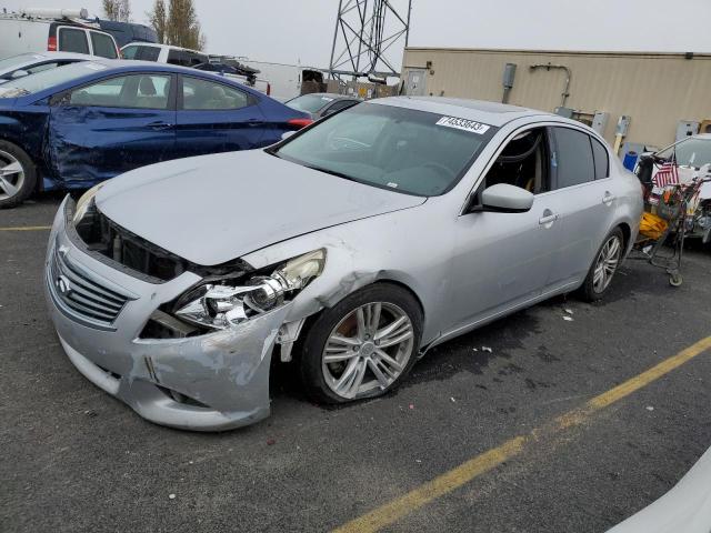 JN1CV6AP5DM712924 - 2013 INFINITI G37 BASE SILVER photo 1