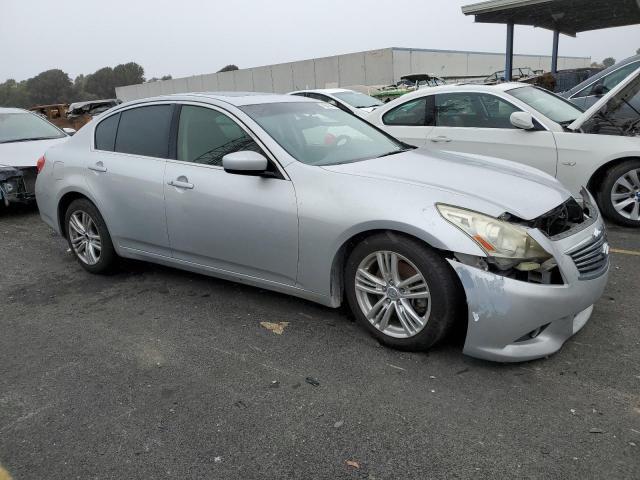 JN1CV6AP5DM712924 - 2013 INFINITI G37 BASE SILVER photo 4