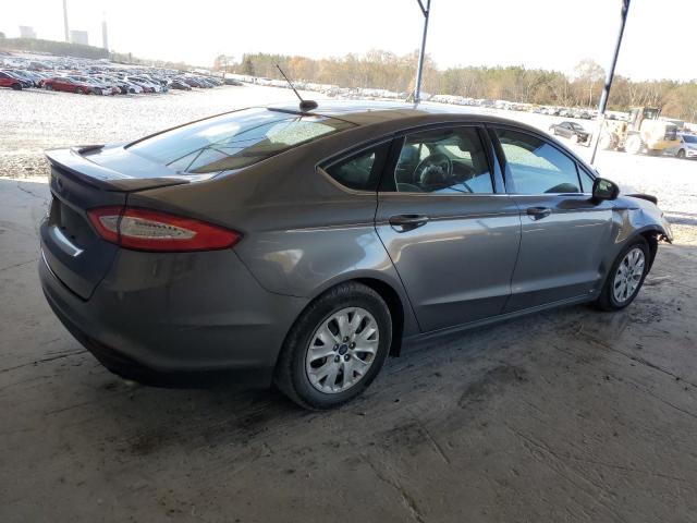 1FA6P0G7XE5393871 - 2014 FORD FUSION S GRAY photo 3