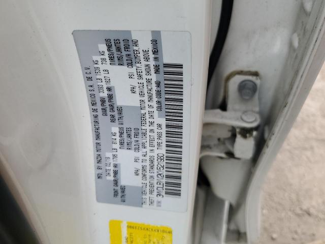 3MYDLBYV2KY521980 - 2019 TOYOTA YARIS L WHITE photo 12