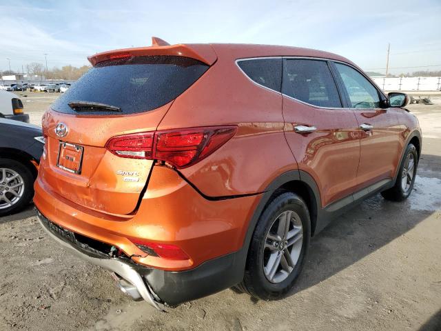 5XYZTDLB6HG473913 - 2017 HYUNDAI SANTA FE S ORANGE photo 3