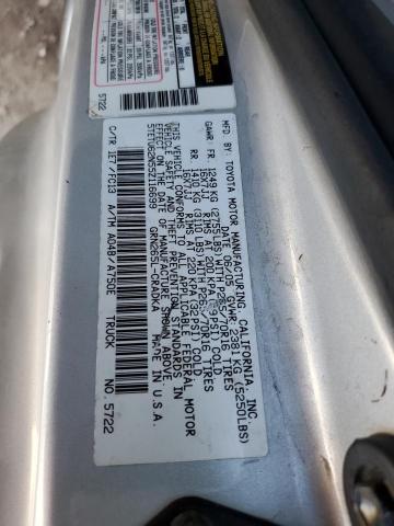 5TETU62N55Z116699 - 2005 TOYOTA TACOMA PRERUNNER ACCESS CAB SILVER photo 12