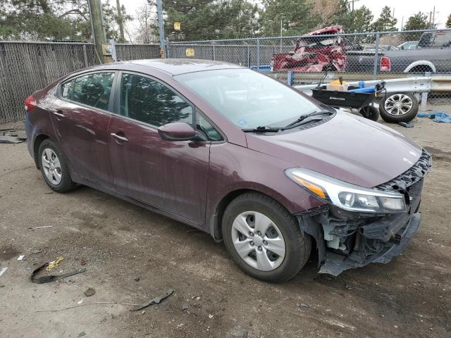 3KPFK4A78HE074857 - 2017 KIA FORTE LX PURPLE photo 4