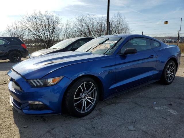 1FA6P8CF5H5239262 - 2017 FORD MUSTANG GT BLUE photo 1