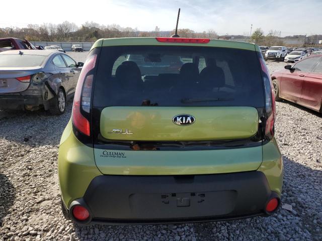 KNDJN2A22E7727222 - 2014 KIA SOUL GREEN photo 6