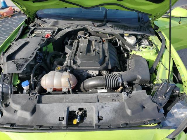 1FATP8UH0L5126010 - 2020 FORD MUSTANG GREEN photo 11