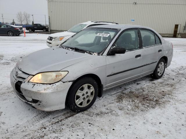 2HGES16305H016825 - 2005 HONDA CIVIC DX VP SILVER photo 1