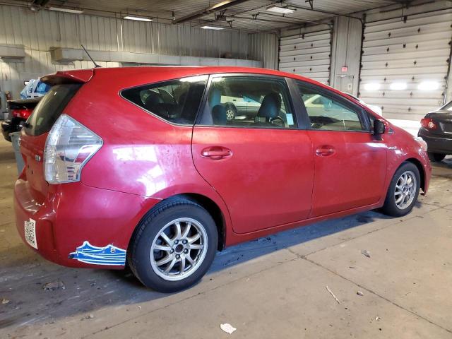 JTDZN3EU5E3306171 - 2014 TOYOTA PRIUS V RED photo 3