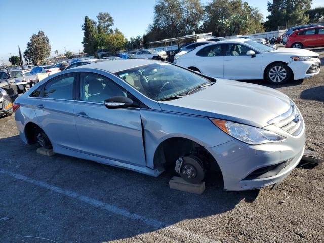 5NPEB4AC8EH857287 - 2014 HYUNDAI SONATA GLS BLUE photo 4