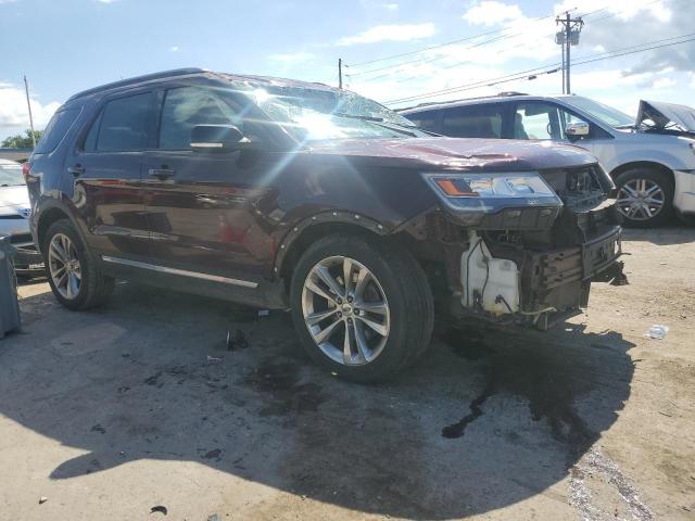 1FM5K7D88JGA40985 - 2018 FORD EXPLORER XLT BURGUNDY photo 4