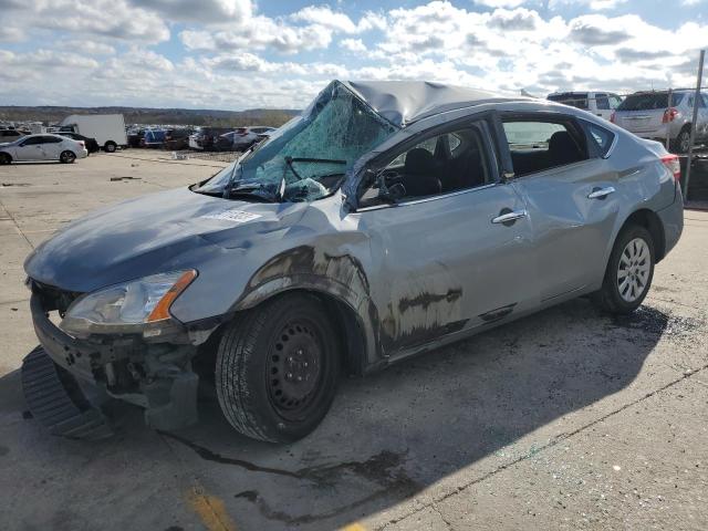3N1AB7APXEY321661 - 2014 NISSAN SENTRA S GRAY photo 1