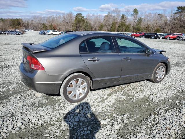 2HGFA16556H505750 - 2006 HONDA CIVIC LX GRAY photo 3