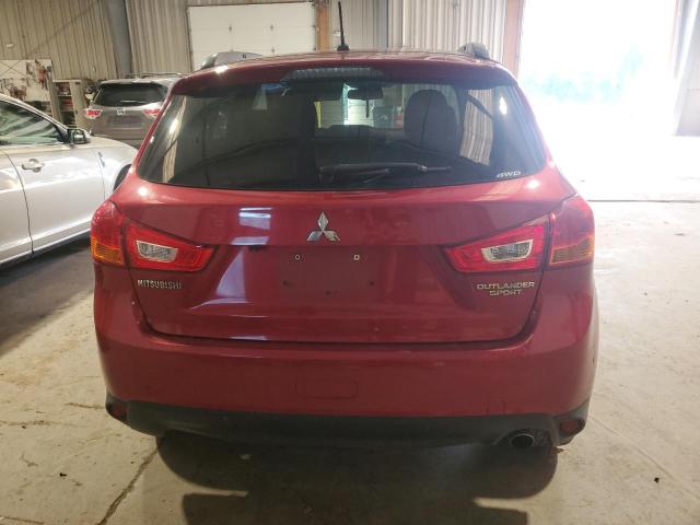 4A4AR4AU5EE031136 - 2014 MITSUBISHI OUTLANDER SE RED photo 6