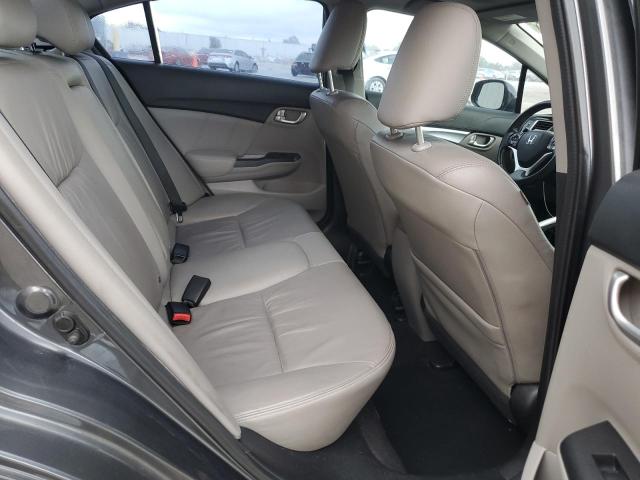 2HGFB2F91DH524489 - 2013 HONDA CIVIC EXL ნაცრისფერი ფოტო 10