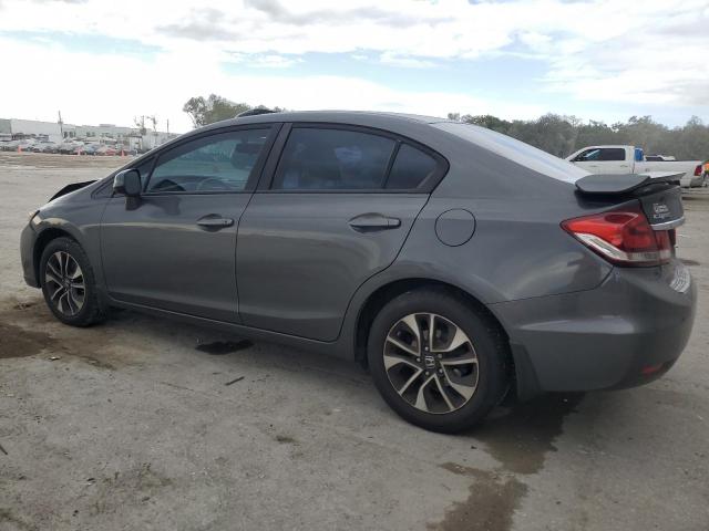 2HGFB2F91DH524489 - 2013 HONDA CIVIC EXL ნაცრისფერი ფოტო 2