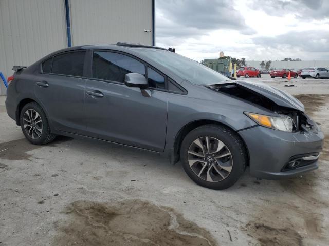 2HGFB2F91DH524489 - 2013 HONDA CIVIC EXL GRAY photo 4