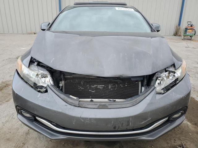 2HGFB2F91DH524489 - 2013 HONDA CIVIC EXL ნაცრისფერი ფოტო 5