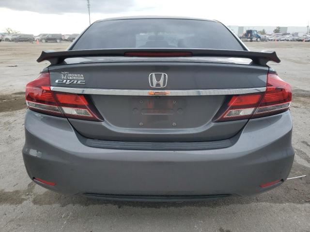 2HGFB2F91DH524489 - 2013 HONDA CIVIC EXL ნაცრისფერი ფოტო 6