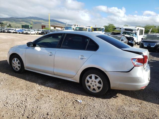 3VW2K7AJ1DM240631 - 2013 VOLKSWAGEN JETTA BASE SILVER photo 2