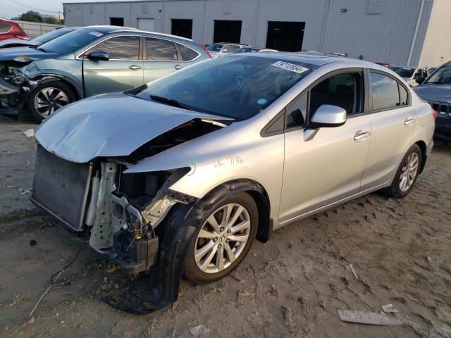 19XFB2F97CE309241 - 2012 HONDA CIVIC EXL ვერცხლისფერი ფოტო 1