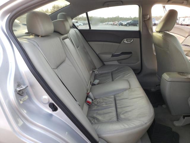 19XFB2F97CE309241 - 2012 HONDA CIVIC EXL ვერცხლისფერი ფოტო 10