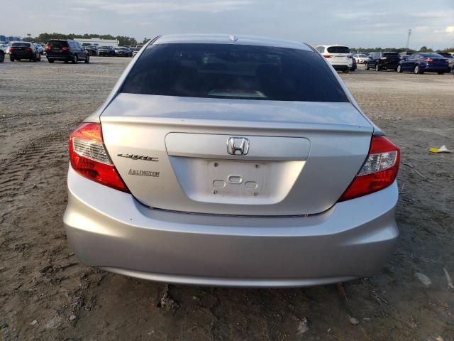 19XFB2F97CE309241 - 2012 HONDA CIVIC EXL ვერცხლისფერი ფოტო 6
