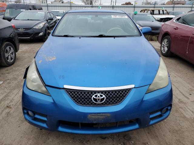 4T1CE30P87U759555 - 2007 TOYOTA CAMRY SOLA SE BLUE photo 5