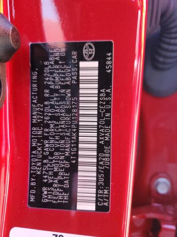 4T1G11AK4PU128175 - 2023 TOYOTA CAMRY SE NIGHT SHADE RED photo 13